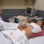 Pregnant woman taking ultra sound