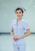 woman nurse posing 